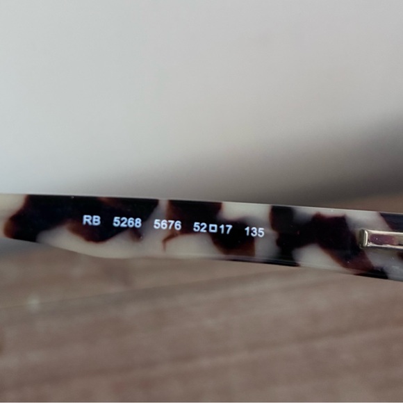 Ray-Ban RB5268 5676 Brown tortoise Patterned square Unisex Glasses Frames main image 14